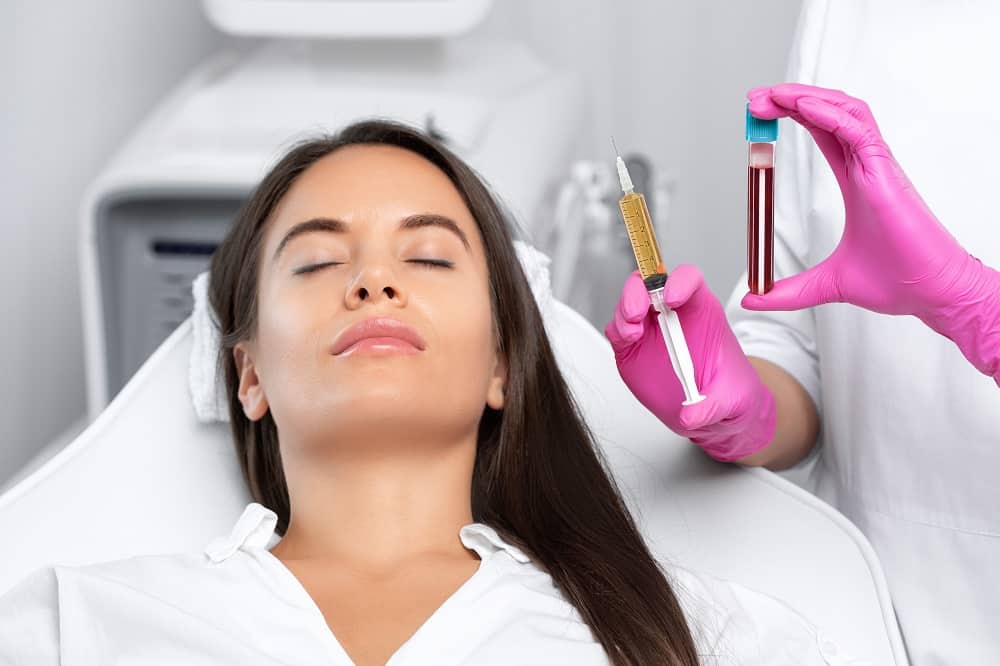 Lady getting injections for beauty | Get Platelet Rich Plasma Injections (PRP) at Euro Look Medical Spa in Solon, Ohio