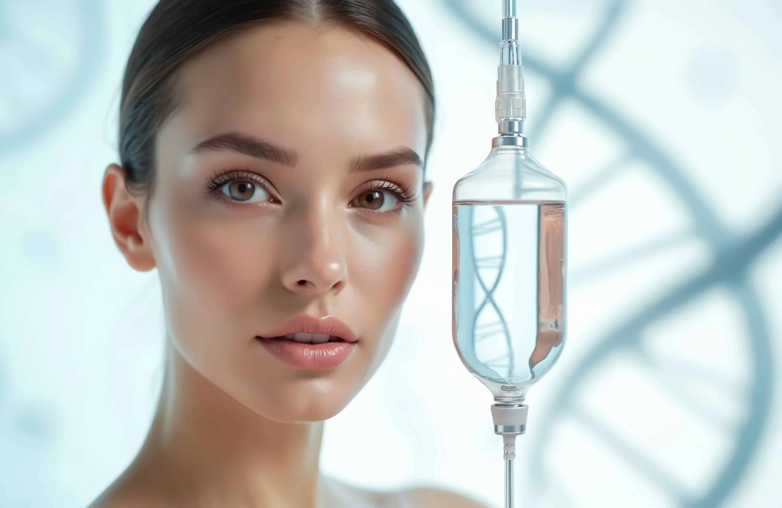 Woman receiving IV therapy at Euro Look MedSpa in Cleveland, OH